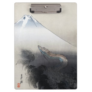 Porte-bloc Ryu Shoten : Dragon ascendant sur le Fuji, Japon