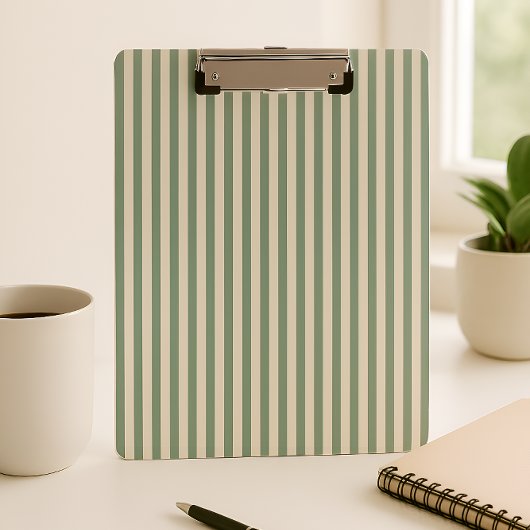 Porte-bloc Sage de tâche linéaire vert