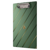 Porte-bloc Sage élégant Vert & Or (Gauche)