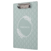 Porte-bloc Sage Green Elegant Damask (Gauche)