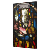 Porte-bloc Saint Georges la couche de dragon dans le verre te (Gauche)