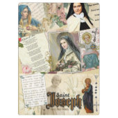 Porte-bloc Saint-Joseph Therese, Vierge Marie, Jésus (Dos)