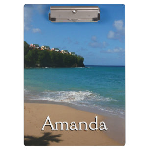Porte-bloc Saint Lucia Beach Paysage tropical