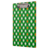 Porte-bloc Saint-Patrick d'argyle aux couleurs irlandaises (Gauche)