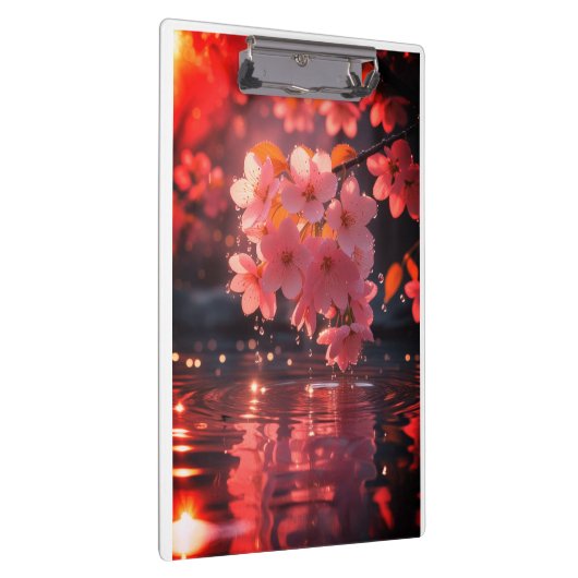 Porte-bloc Sakura Rose Fleurit Sur L'Eau | Serene Spring Nat (Swatch)