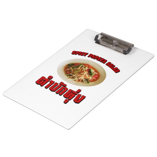 Porte-bloc Salade de Papaya épicé [Tam Mak Hung] Dialecte Isa (Incliné)