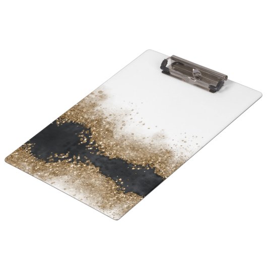 Porte-bloc Salon de coiffure Gold & Black (Incliné)