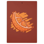 Porte-bloc Sang Motif de fruits orange (Dos)