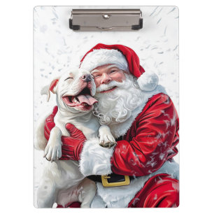 Porte-bloc Santa Claus et Pitbull Chien Chien Chien Chien
