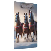 Porte-bloc Santas Chevaux de Neige de Noël, (Swatch)