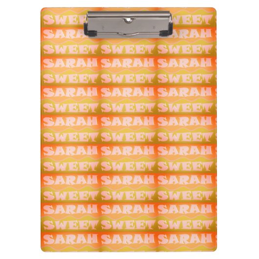 Porte-bloc Sarah Sweet design couleur sable vert clair (Devant)