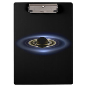 Porte-bloc Saturne éclipse le Soleil vu de l'orbiteur Cassini