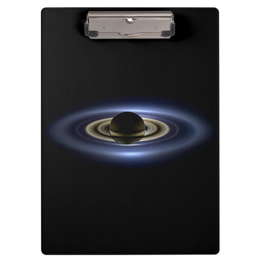 Porte-bloc Saturne éclipse le Soleil vu de l'orbiteur Cassini (Devant)