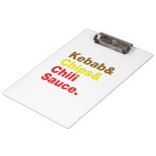 Porte-bloc Sauce Kebab & Chips & Chili.