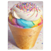 Porte-bloc Saupoudrer de cônes de crème glacée (Dos)
