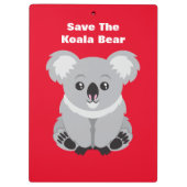 Porte-bloc Sauvez L'Ours Koala (Dos)