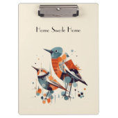 Porte-bloc Scandi Aviary Duet, personnalisé (Devant)