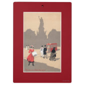 Porte-bloc Scène d'art déco de Place de la Republique (Dos)