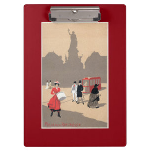 Porte-bloc Scène d'art déco de Place de la Republique