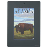Porte-bloc Scène de bison - Fairwell, Alaska (Dos)