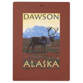 Porte-bloc Scène de caribou - Dawson, Alaska (Dos)