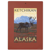 Porte-bloc Scène de caribou - Ketchikan, Alaska (Dos)