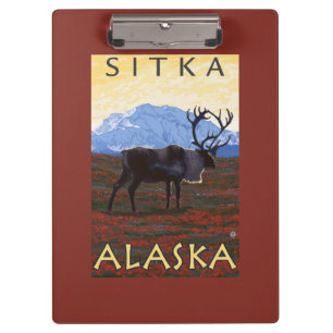 Porte-bloc Scène de caribou - Sitka, Alaska