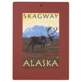 Porte-bloc Scène de caribou - Skagway, Alaska (Dos)