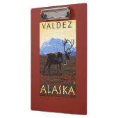 Porte-bloc Scène de caribou - Valdez, Alaska (Gauche)