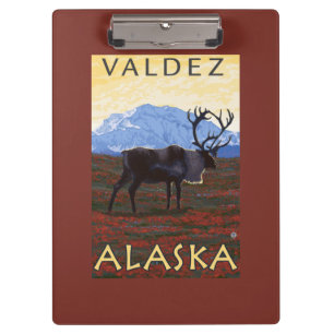 Porte-bloc Scène de caribou - Valdez, Alaska