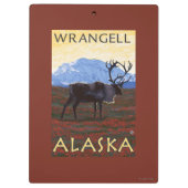 Porte-bloc Scène de caribou - Wrangell, Alaska (Dos)