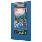 Porte-bloc Scène de pêche de mouche - Dawson, Alaska (Gauche)