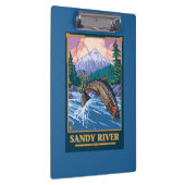 Porte-bloc Scène de pêche de mouche - rivière de Sandy, (Swatch)