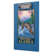 Porte-bloc Scène de pêche de mouche - Wrangell, Alaska (Gauche)