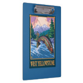 Porte-bloc Scène de pêche de mouche - Yellowstone occidental (Swatch)