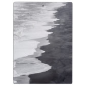 Porte-bloc Scène de plage en noir et blanc (Dos)