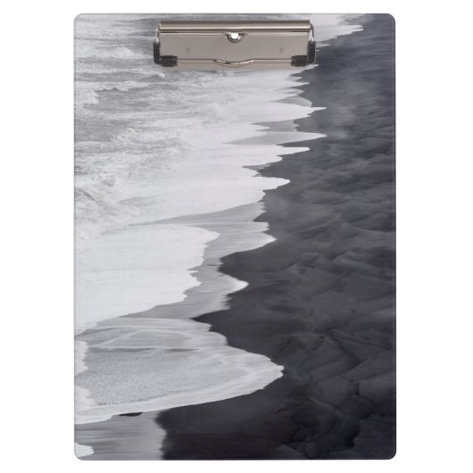 Porte-bloc Scène de plage en noir et blanc (Devant)