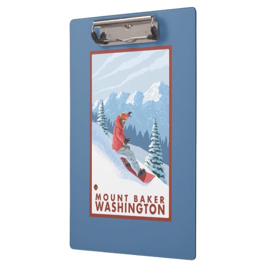 Porte-bloc Scène de surfeur - Baker de bâti, Washington (Gauche)