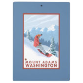 Porte-bloc Scène de surfeur - bâti Adams, Washington (Dos)