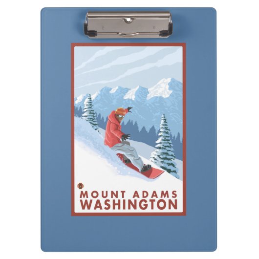 Porte-bloc Scène de surfeur - bâti Adams, Washington (Devant)