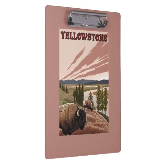 Porte-bloc Scène de YellowstoneBison (Swatch)