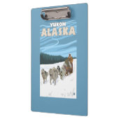 Porte-bloc Scène Sledding de chien - le Yukon, Alaska (Gauche)