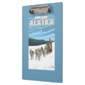 Porte-bloc Scène Sledding de chien - Seward, Alaska (Gauche)