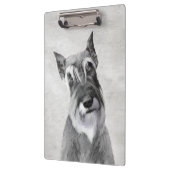 Porte-bloc Schnauzer (Giant) Peinture - Chien Art (Gauche)