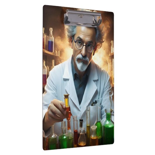 Porte-bloc Scientifique Dans Un Laboratoire Mélangeant Des Po (Swatch)