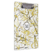 Porte-bloc Scribbles Abstraits - moutarde et Brown (Swatch)