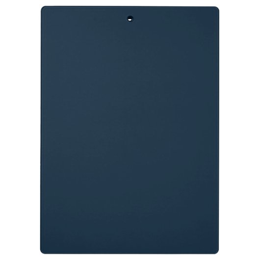 Porte-bloc Script bleu marine | Moderne Monogramme élégant (Dos)