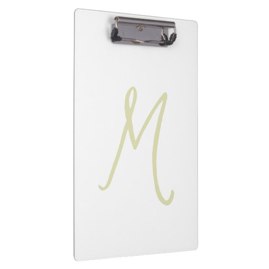 Porte-bloc Script de calligraphie Monogramme initial moderne (Swatch)