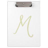 Porte-bloc Script de calligraphie Monogramme initial moderne (Devant)