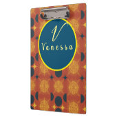 Porte-bloc Script de monogramme Boho Celestial Sun Moon (Gauche)